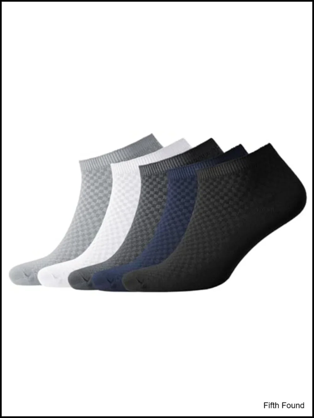 Men's 5-Pair Bamboo Rayon Ankle Socks, Moisture Wicking, Stay-Put Cuffs, Gift